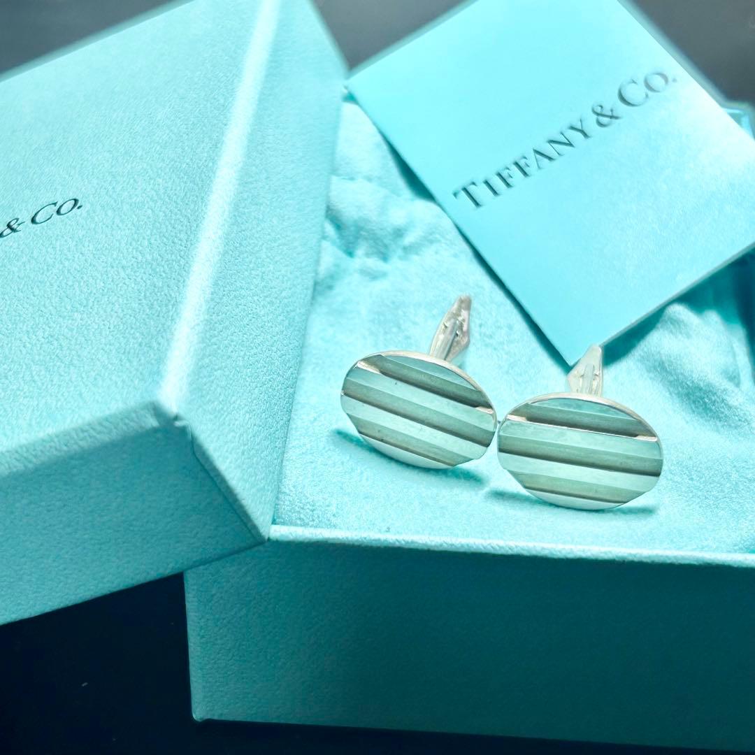 ティファニー　カフリンクス　カフス　ボタン　スーツ　Tiffany