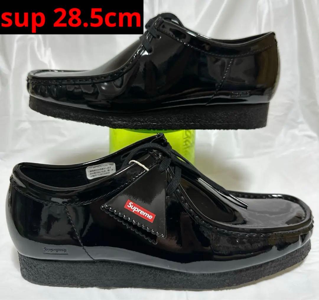 24ss シュプリーム × クラークス パテントレザー ワラビー :US10.5