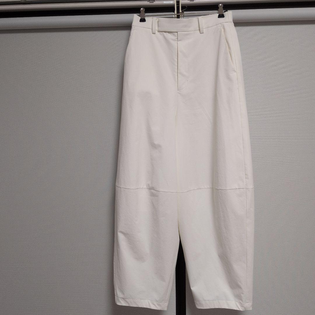 【AYAKANEKO×L'ESSAGE】コクーンパンツ ホワイト　白　金子綾