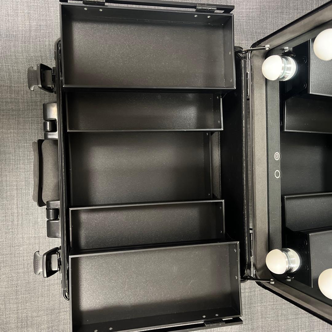 Francfranc ヴァリーズ　 ハリウッドボックスS 黒ケース 仕切り付き