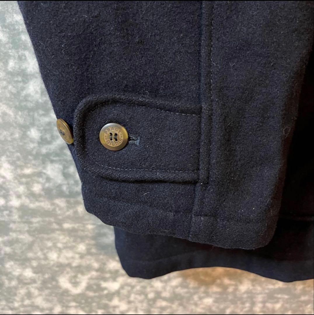 ビンテージ ウール ハンティングジャケット ネイビー 古着 カバーオール