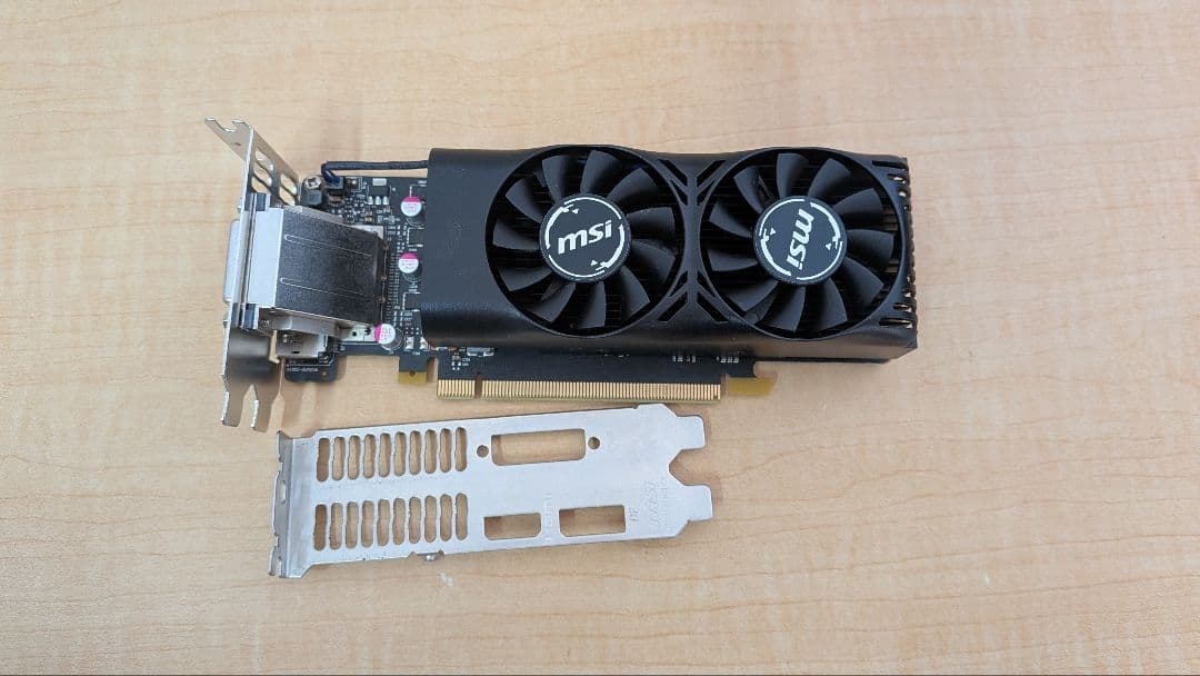 MSI GeForce GTX 1050 Ti 4GT LP ロープロファイル