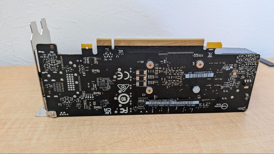 MSI GeForce GTX 1050 Ti 4GT LP ロープロファイル