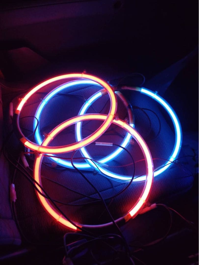 車ネオン管リング　ピンク