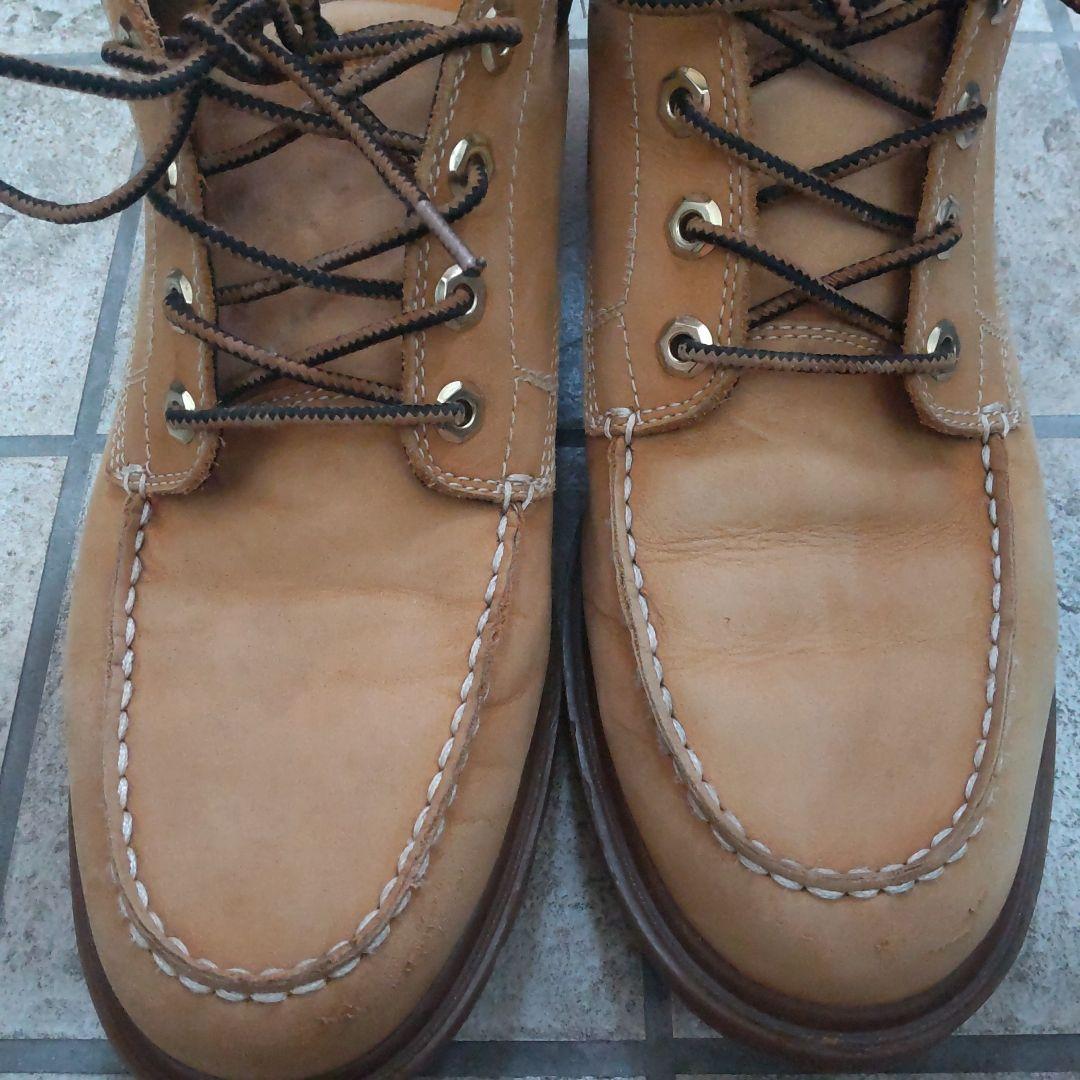 Timberland ベージュ モカシンデッキシューズ