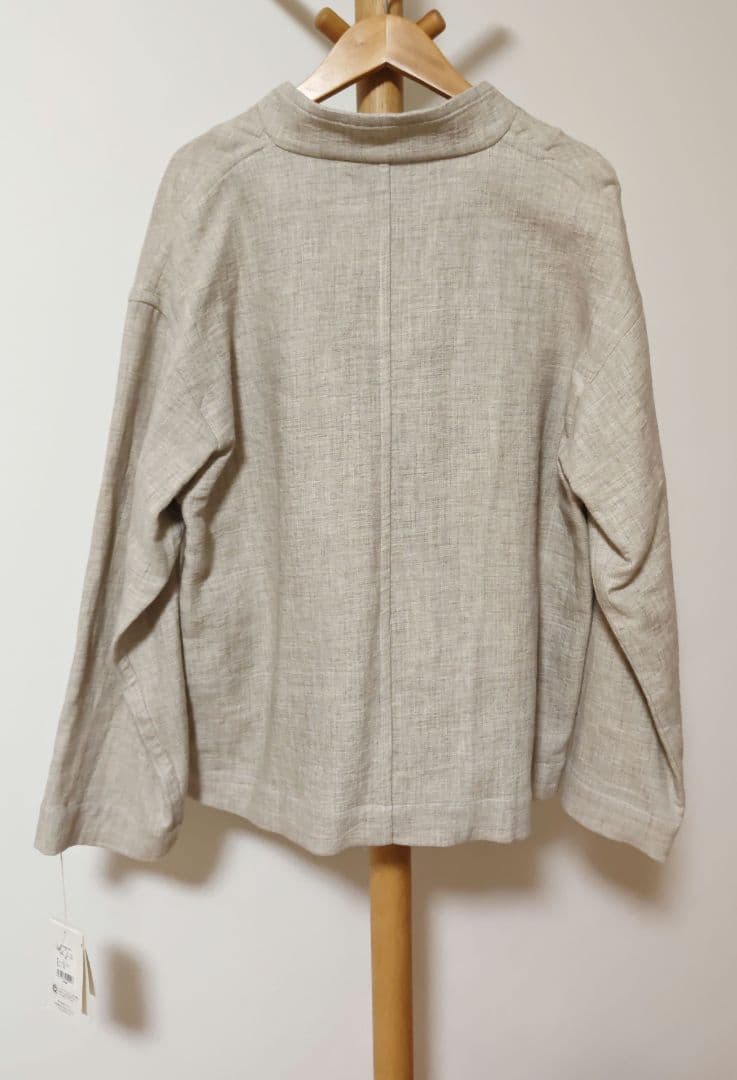 未使用☆プリスティン コットンヤクリネン二重織りジャケット