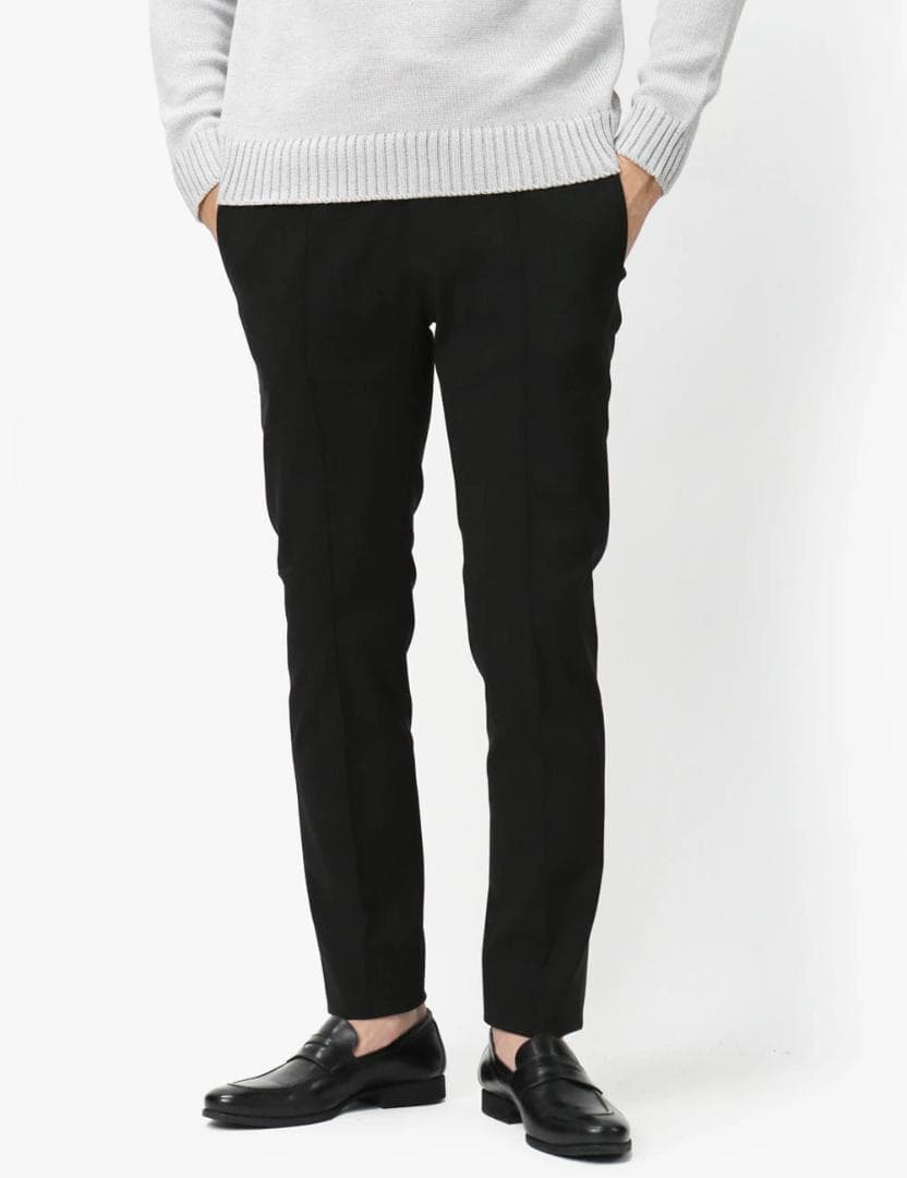 定価3.5万 逸品 ジャブスアルキヴィオ マサッチョ ネイビー スラックス 48