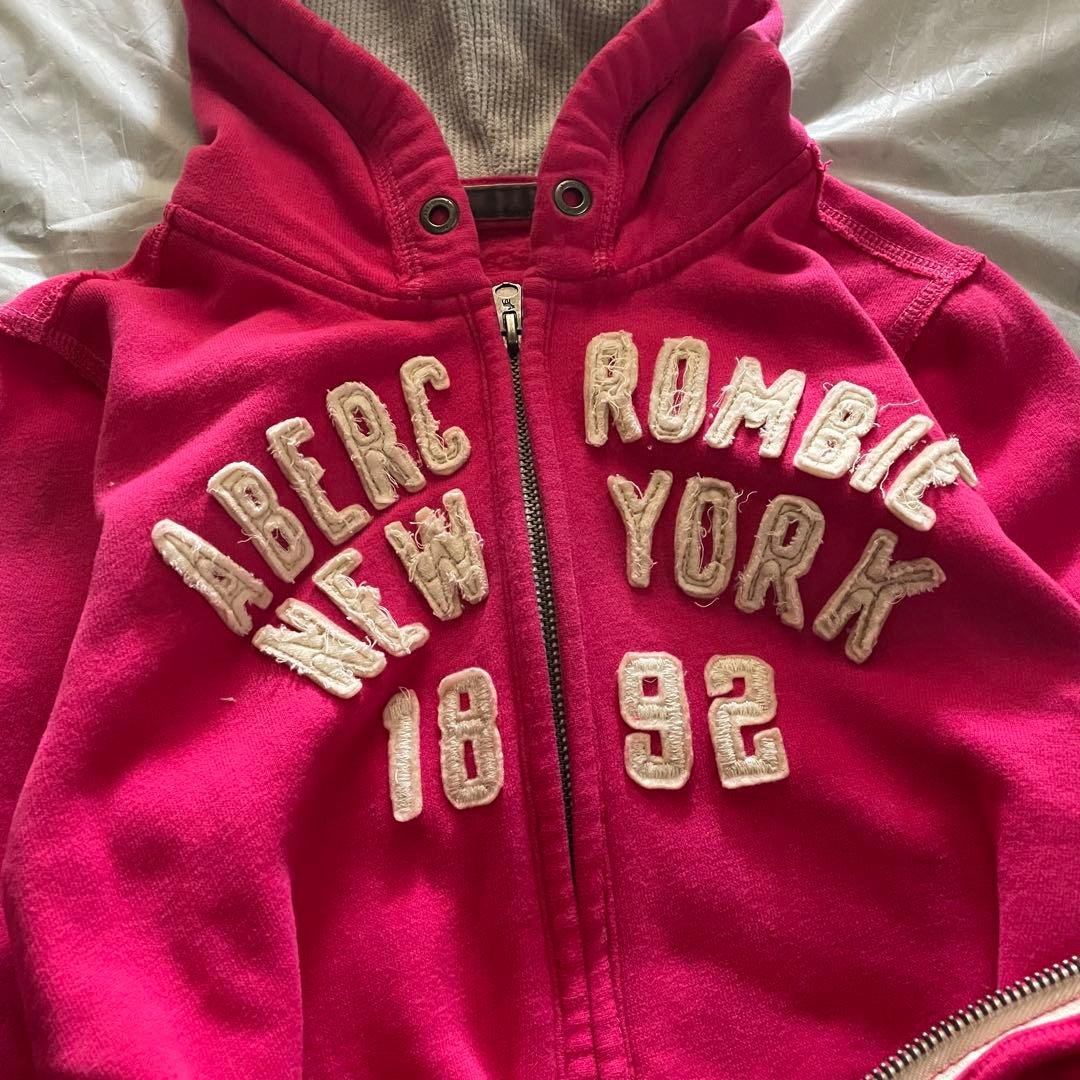 00s アバクロ y2k archive ピンク ジップパーカー 平成ギャル