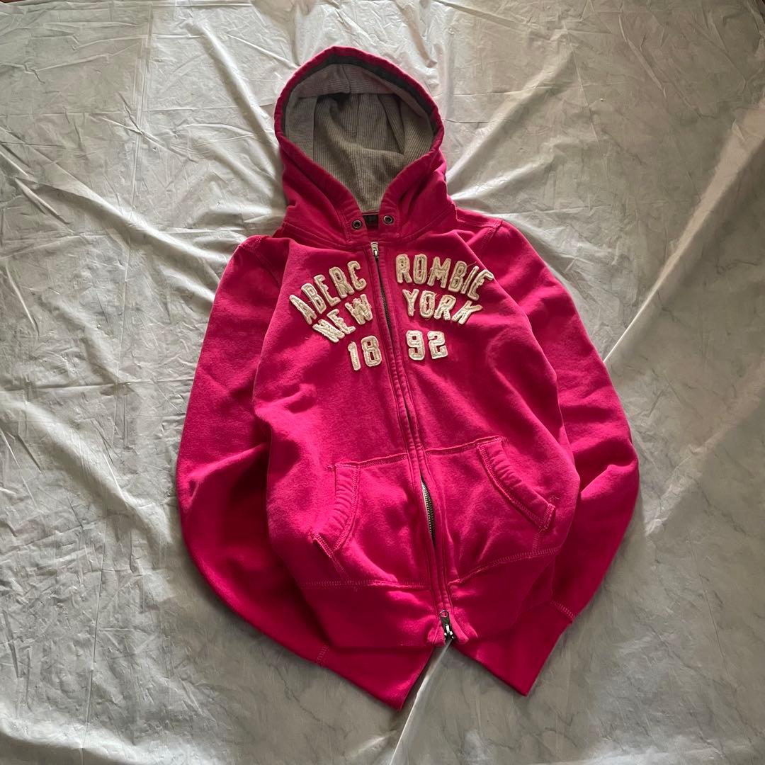00s アバクロ y2k archive ピンク ジップパーカー 平成ギャル
