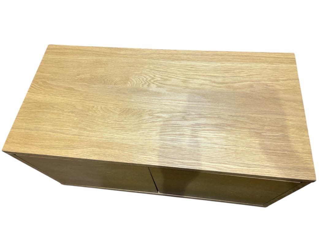 美品　無印　テレビボード　スタッキングキャビネット　オーク