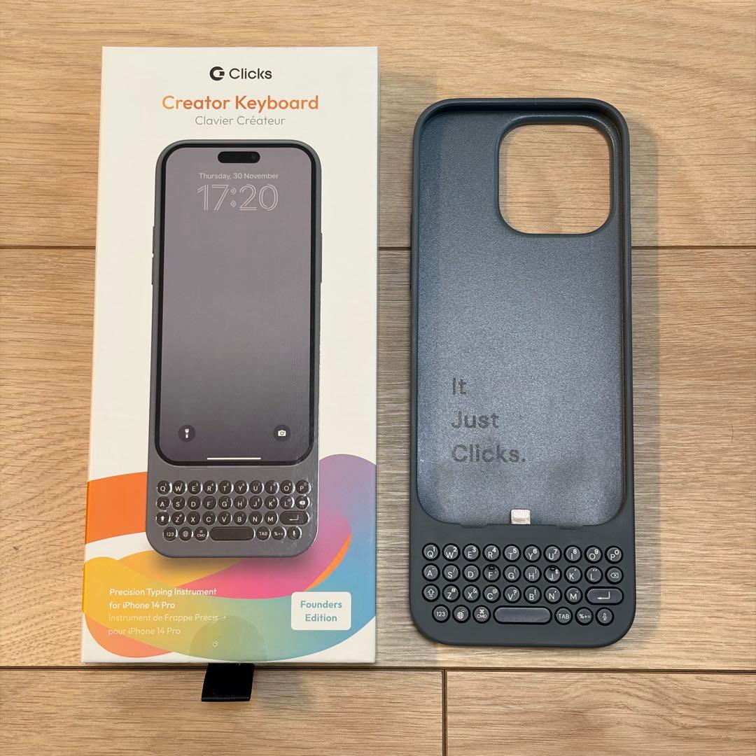 iPhoneアクセサリー Clicks keyboard Case iPhone 14 Pro