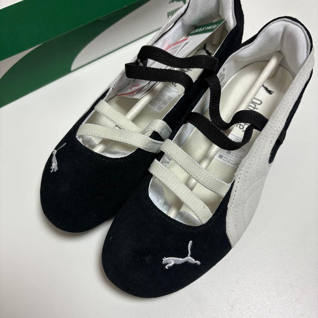 Puma フラットシューズ ブラック/ホワイト