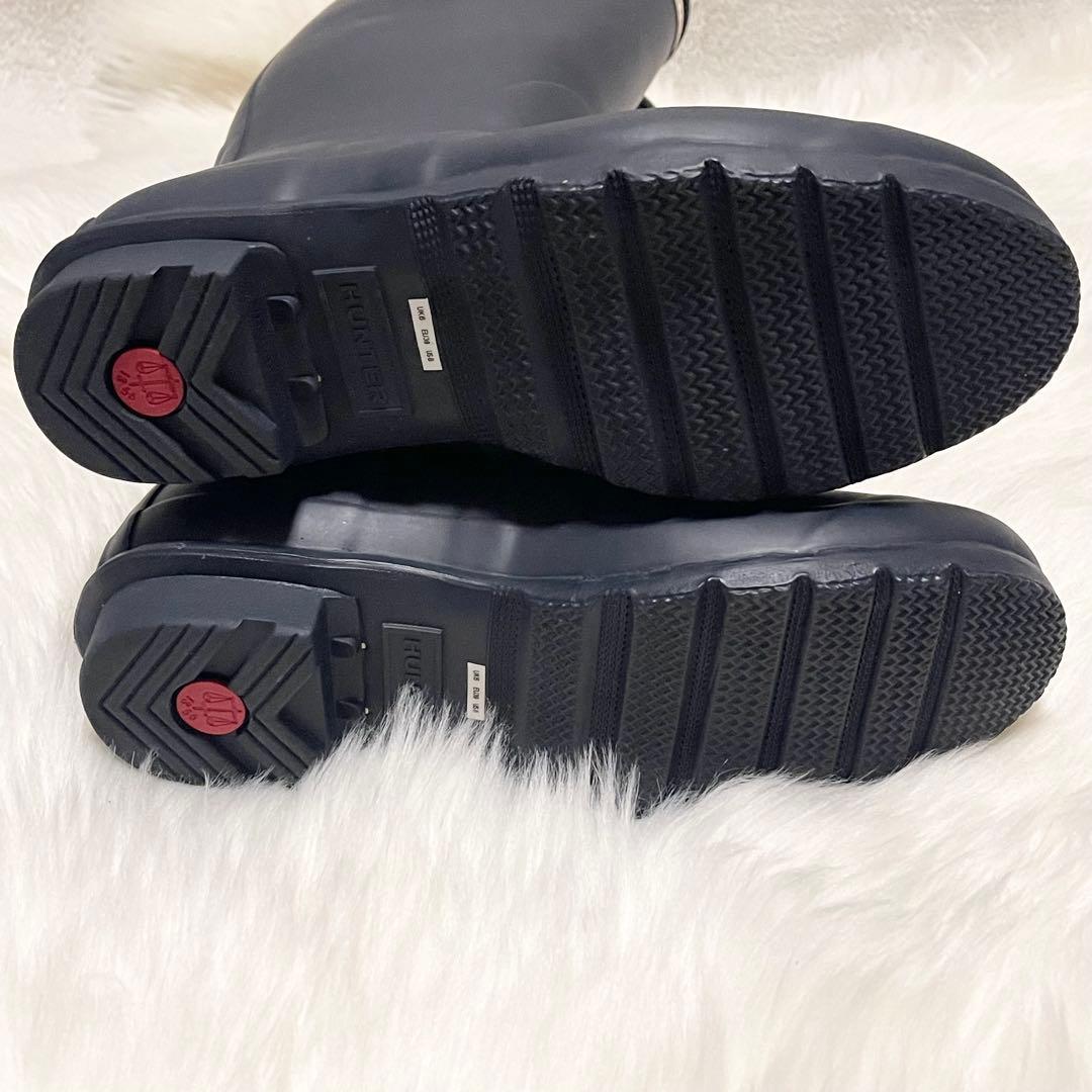 HUNTER ハンター レインブーツ オリジナル トール ネイビー UK6