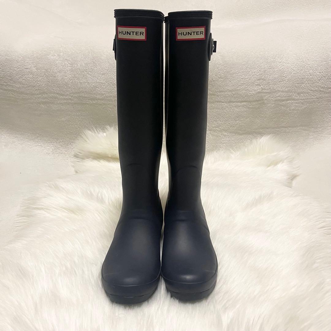 HUNTER ハンター レインブーツ オリジナル トール ネイビー UK6
