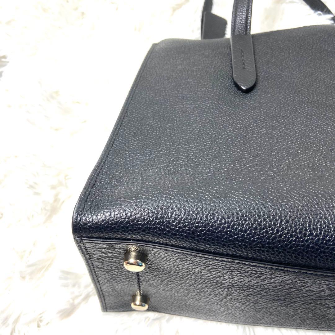 【COACH】美品！2way レザー　ハンドバッグ　ショルダーバック　ブラック
