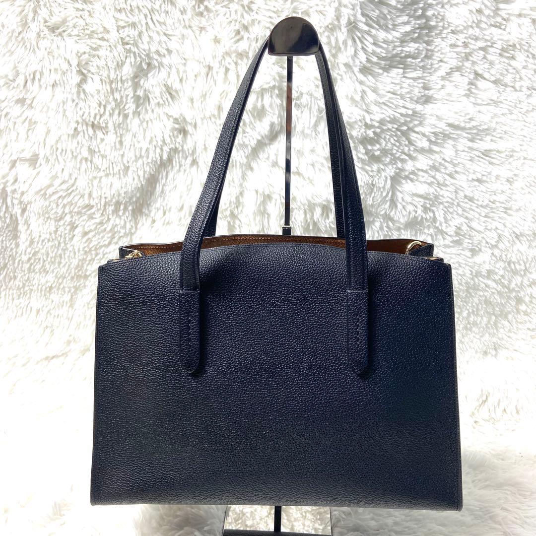 【COACH】美品！2way レザー　ハンドバッグ　ショルダーバック　ブラック