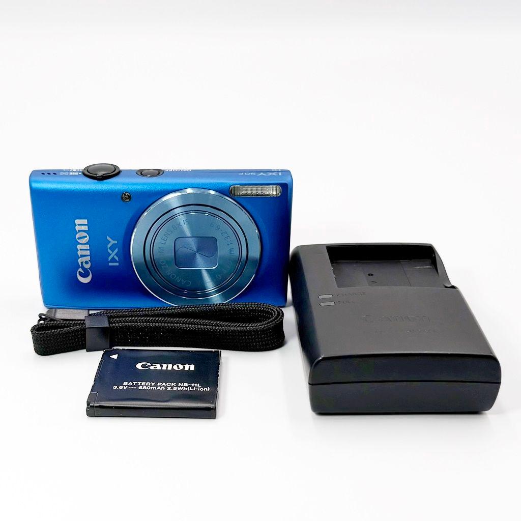 キヤノン CANON IXY 90F ブルー コンデジ カメラ 中古