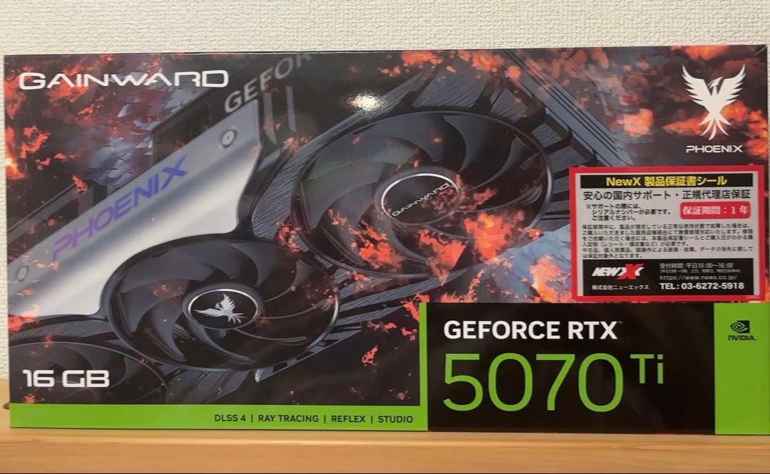 グラフィックボード・グラボ・ビデオカード GAINWARD PHOENIX GEFORCE RTX 5070 Ti