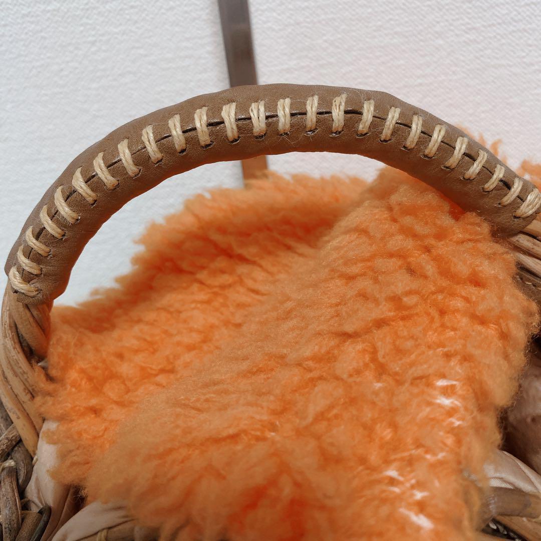 美品　エバゴス 2WAY ハンドバッグ ショルダーバッグ ストロー かごバッグ