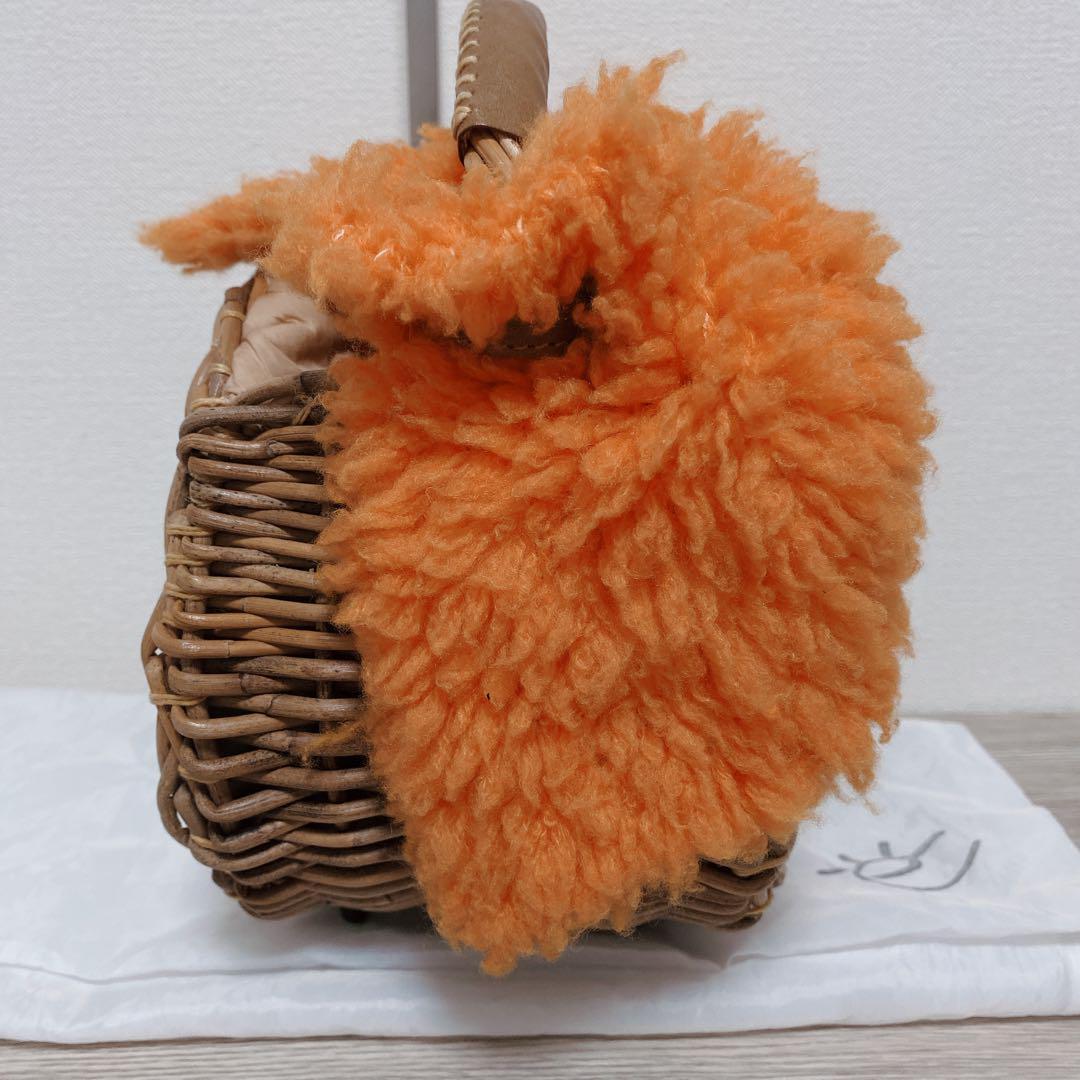 美品　エバゴス 2WAY ハンドバッグ ショルダーバッグ ストロー かごバッグ