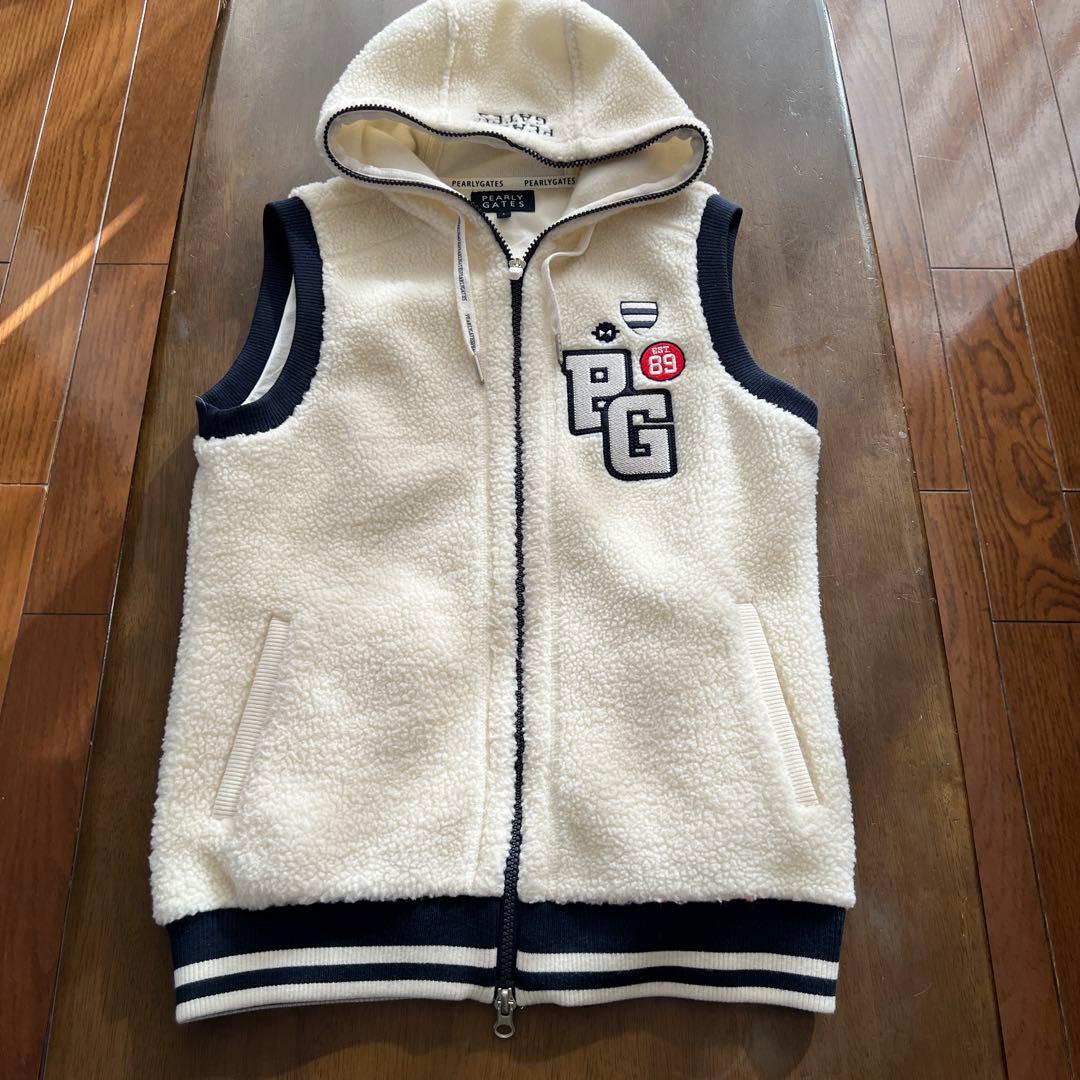 パーリーゲイツ レディース　ボアベスト　パーカー
