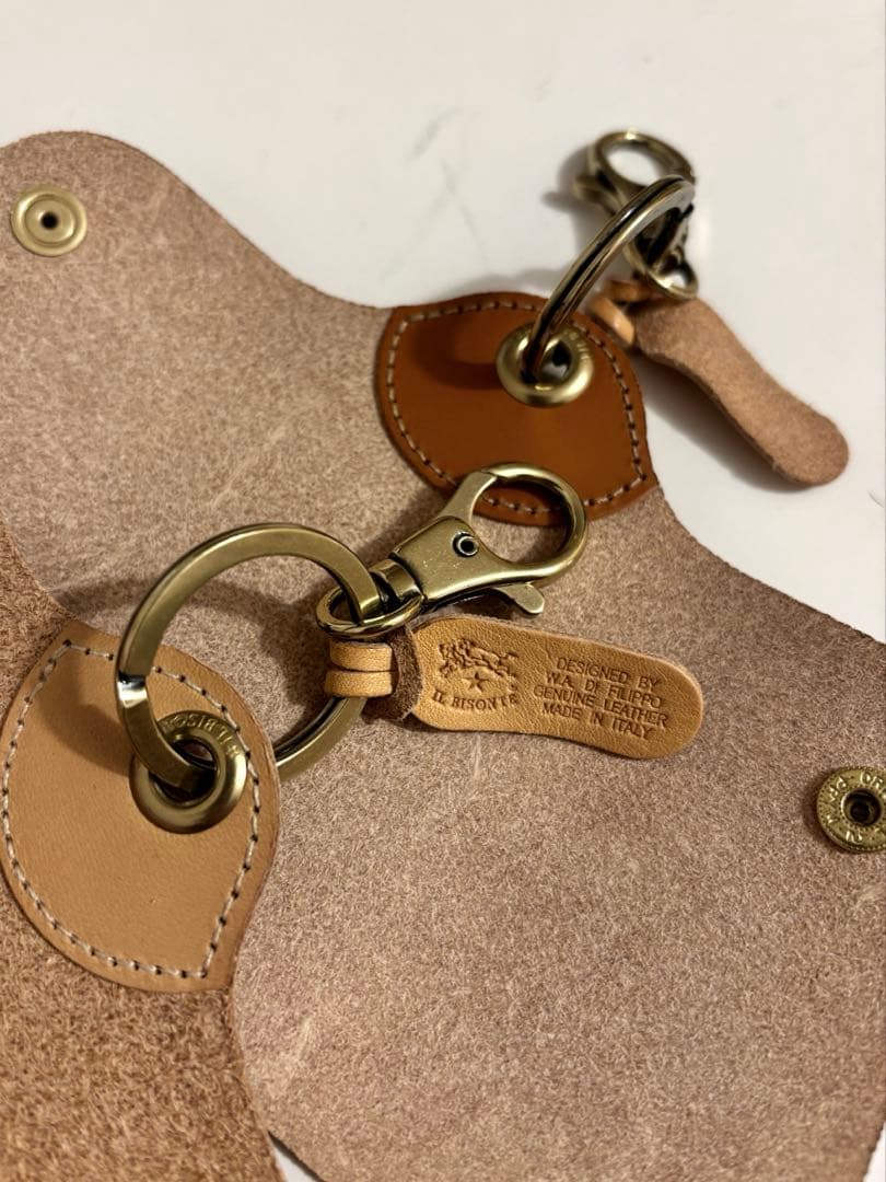 【新品未使用】IL BISONTE レザーキーケース 2色セット　単品購入OK