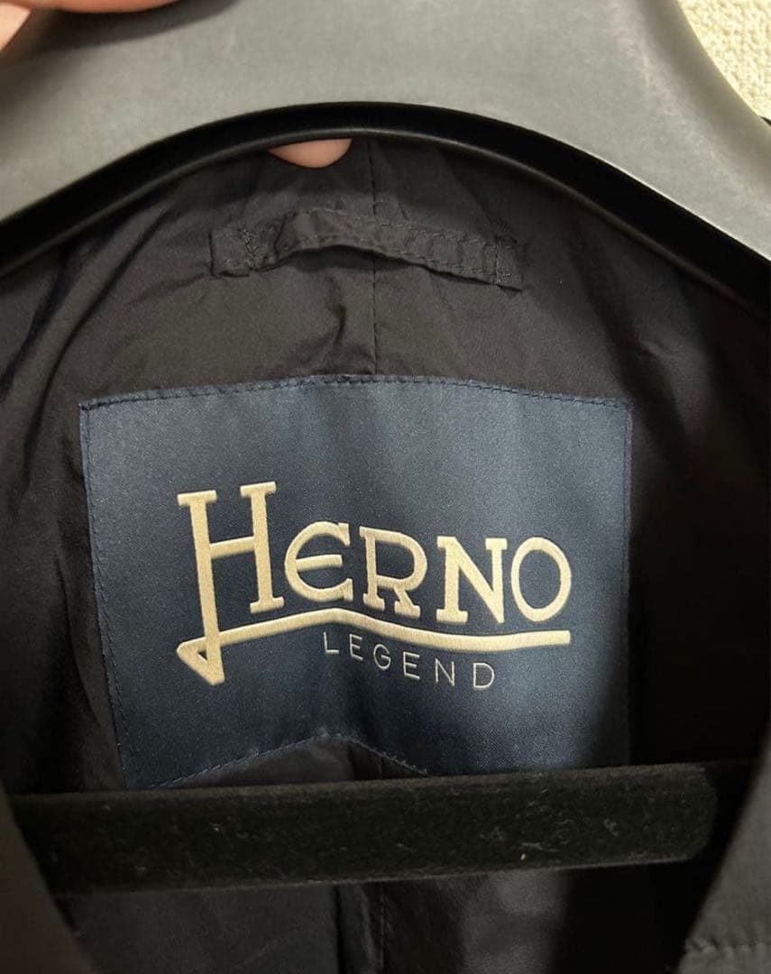 Herno ブラック ダウンベスト(ダウンジレ) ヘルノ　サイズ44 Sサイズ