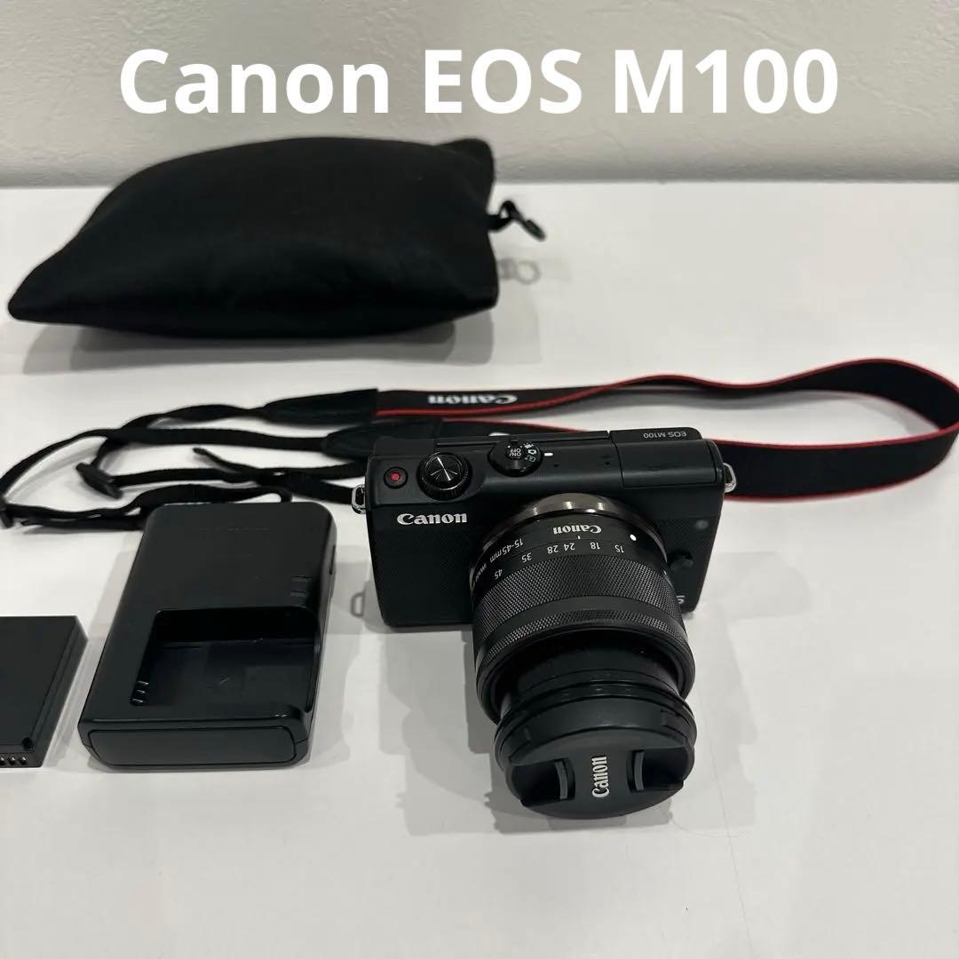 Canon EOS M100 ミラーレスカメラ 15-45mmレンズ付き