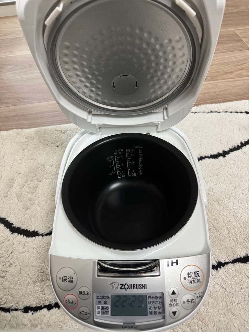 象印 NP-XB10 IH炊飯器　ホワイト