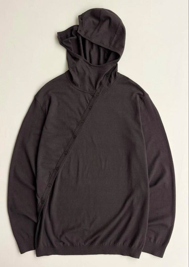 トップス 8.0 KNIT HOODIE CENTER (BROWN)