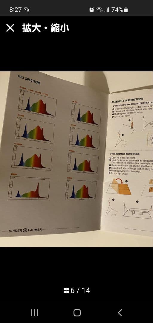 SPIDER FARMER SF-2000 LEDグロウライト