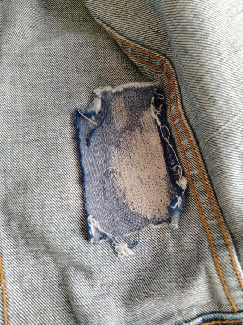 ビンテージ70年代LEVIS70505-0217布ケアタグ付きデニムGジャン44