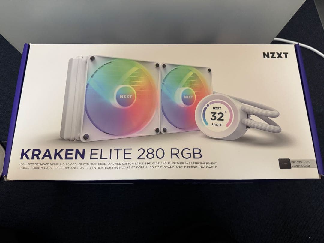 PC用ファン・クーラー NZXT KRAKEN Elite RGB 280 White