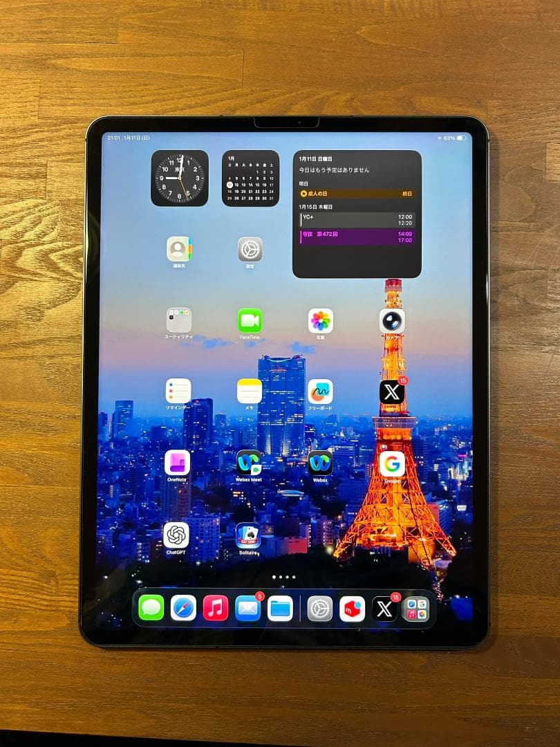 え*ん様 iPad Pro 12.9 第５世代 128GB SIMフリー 電池9