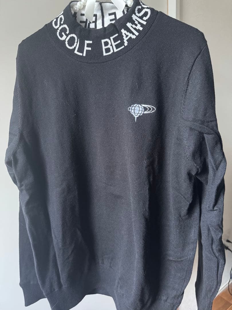BEAMS GOLF ブラック ハイネックセーター