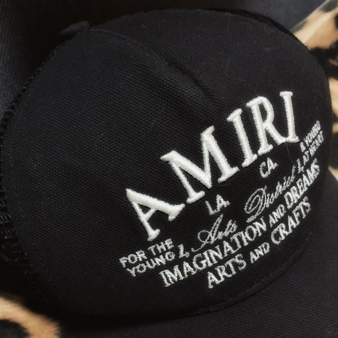 AMIRI アミリメッシュキャップ 刺繍ロゴ ブラック黒 ユニセックスサイズ
