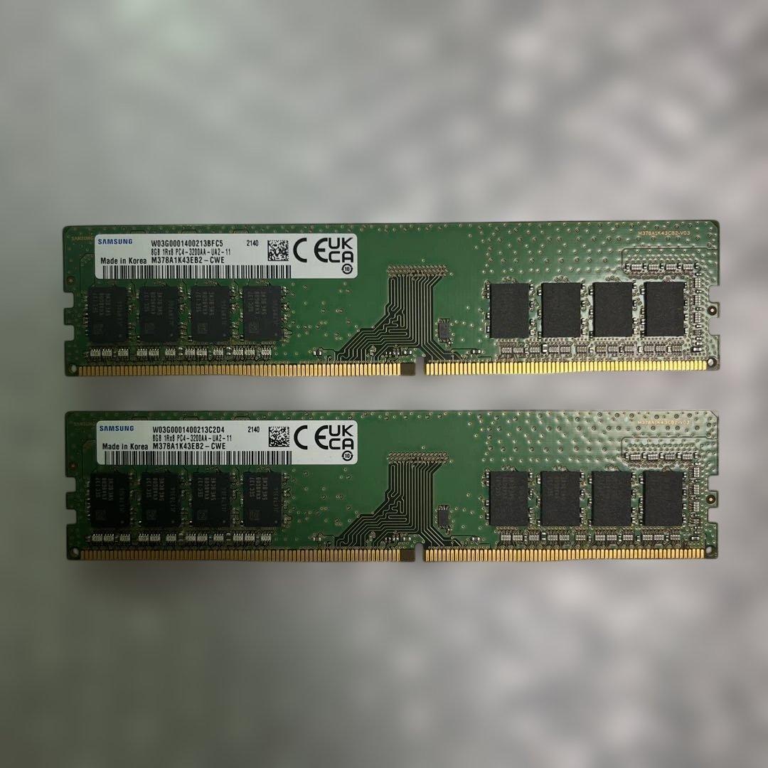 SAMSUNG 16GB DDR4-3200 デスクPC用メモリ(8GBx2枚)