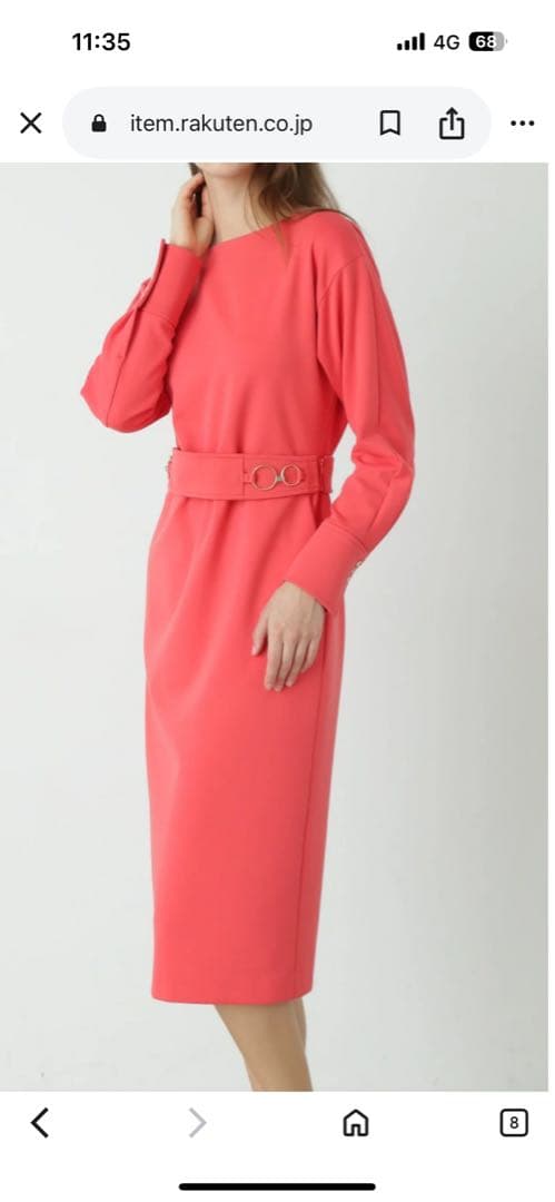 ピンキーアンドダイアン　ワンピース 長袖　36