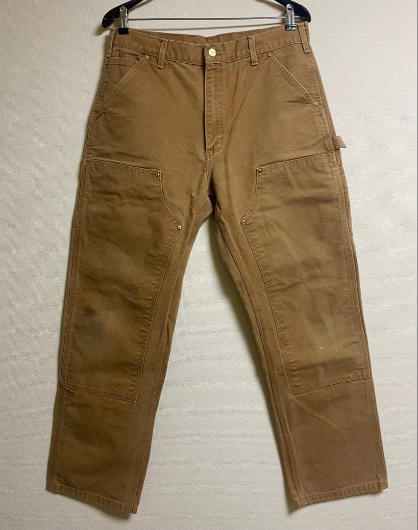 USA製 Carhartt カーハート ダブルニー W34 ゴールデンサイズ