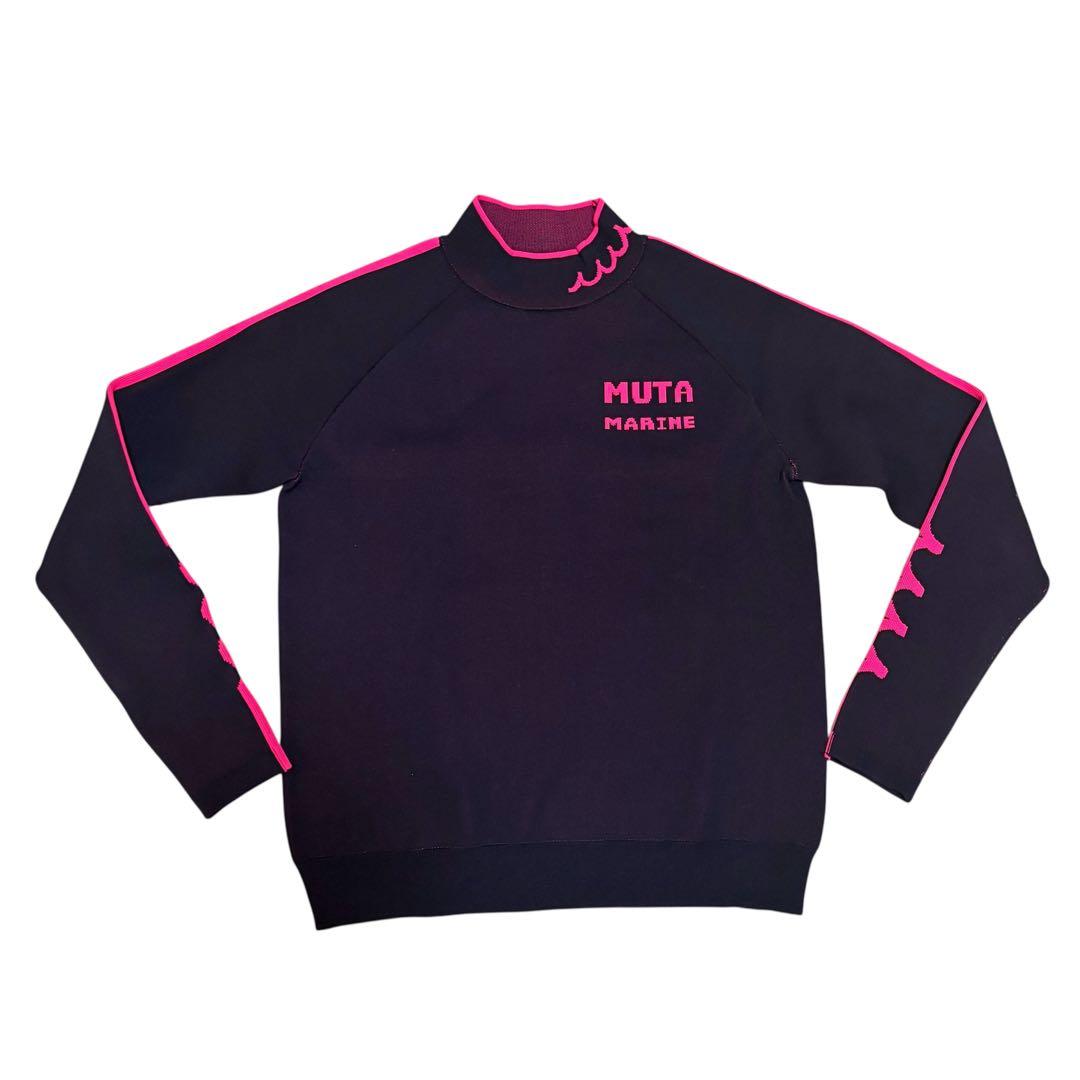mutaMARINE ムータマリンゴルフ ジャガード モックネックプルオーバー