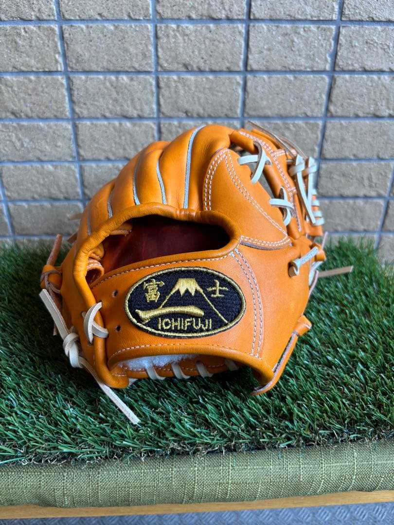 【週末値下げ】一富士　硬式グローブ オレンジ