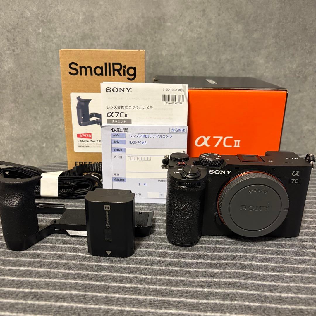 美品　SONY a7cⅱ ミラーレス一眼　ボディ　ブラック　動作良好