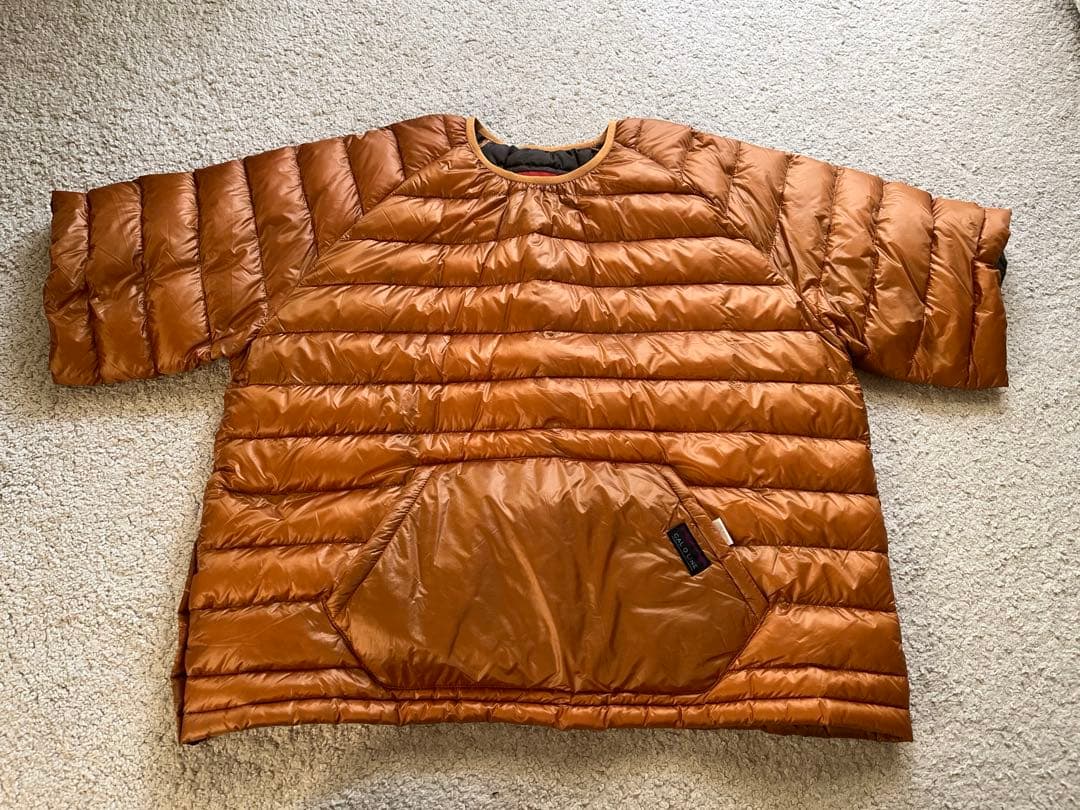 別注 NANGA ナンガ キャルオーライン ダウン 半袖プルオーバー M