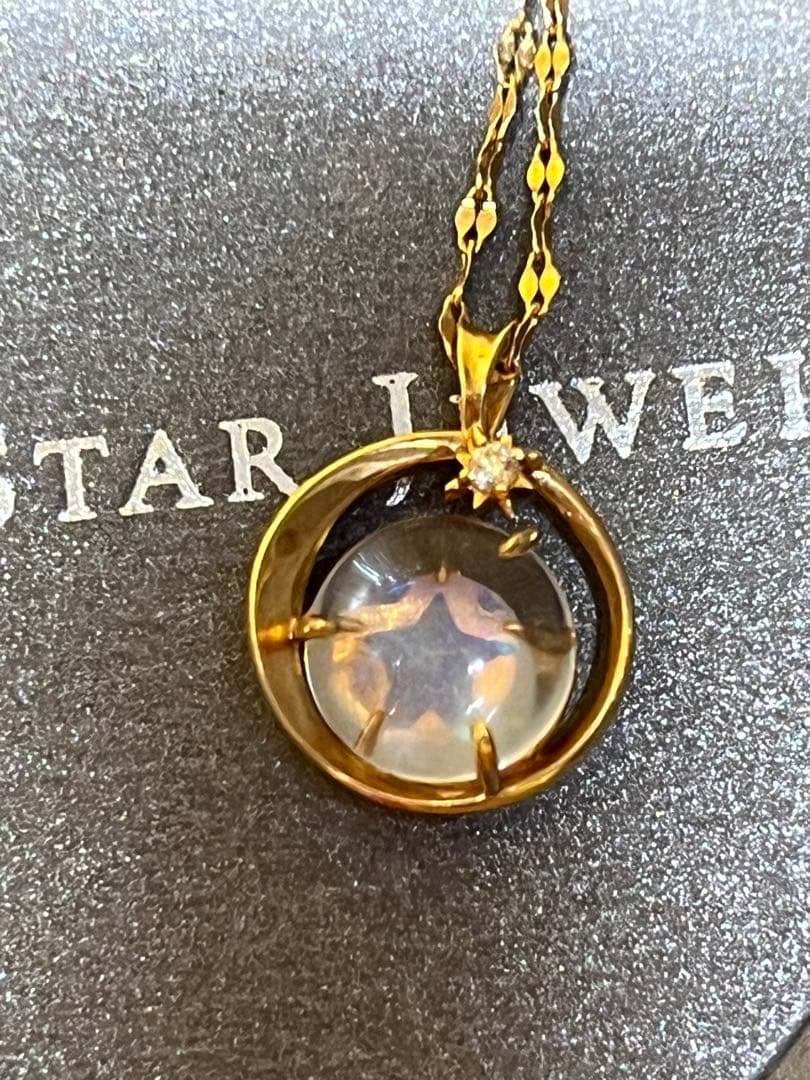 スタージュエリー　オパール　ダイヤモンド　ネックレス