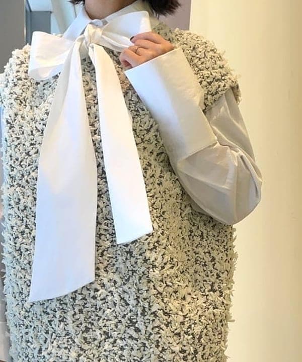 EFFE BEAMS 25A/W 49,500円カラミリボン ブラウス