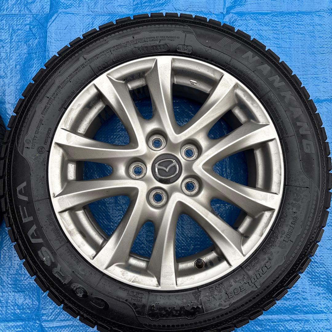Mazda スタッドレスタイヤ 205/60R16 5スポーク