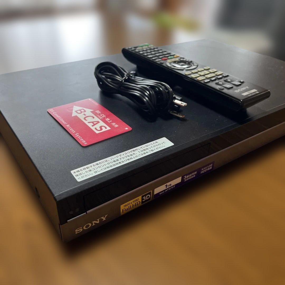SONY　BDZ-AT970T　3番組同時録画 ブルーレイディスク™レコーダー