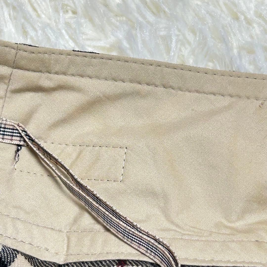 【希少】バーバリーブルーレーベル ノバチェック プリーツミニスカート サイズ36