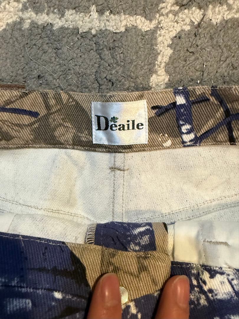 Deaile 迷彩柄 ワークパンツ