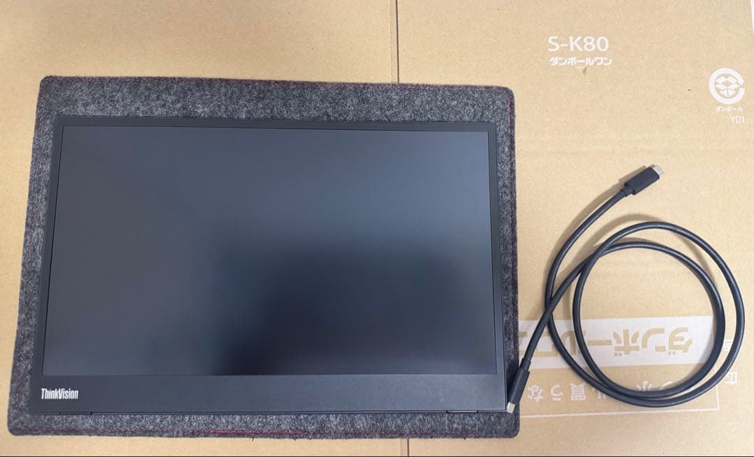 Lenovo モバイルモニター　Thinkvision M14 保証残あり